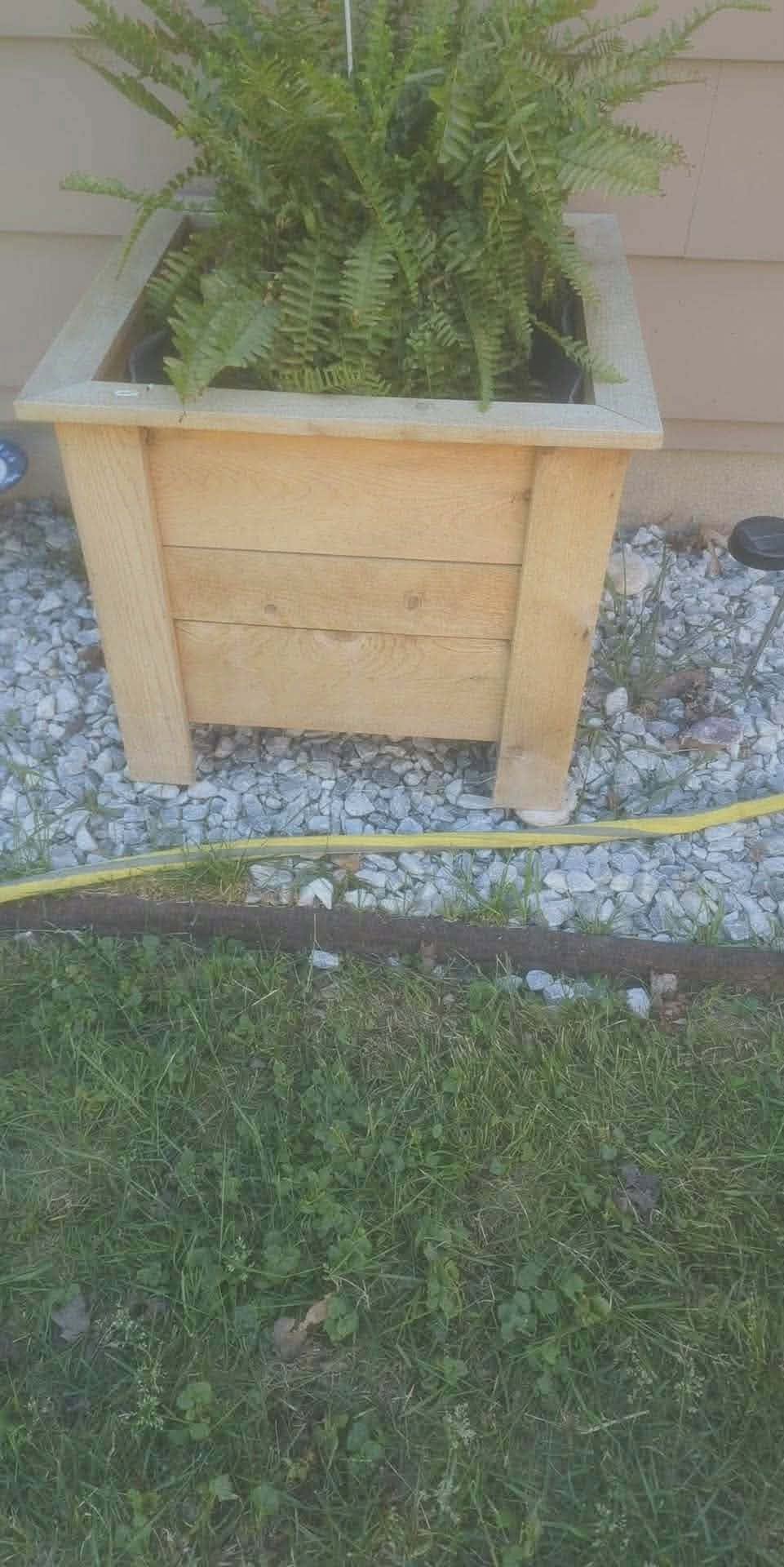 Raised Cedar Planter Box – 21" x 21" x 18" (Made to Order)